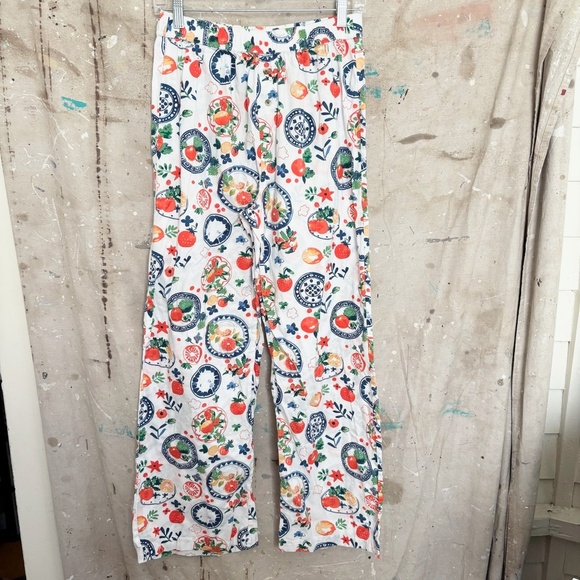 Anthropologie LyreBird Cloud Flannel Pajama Set - Picture 7 of 8